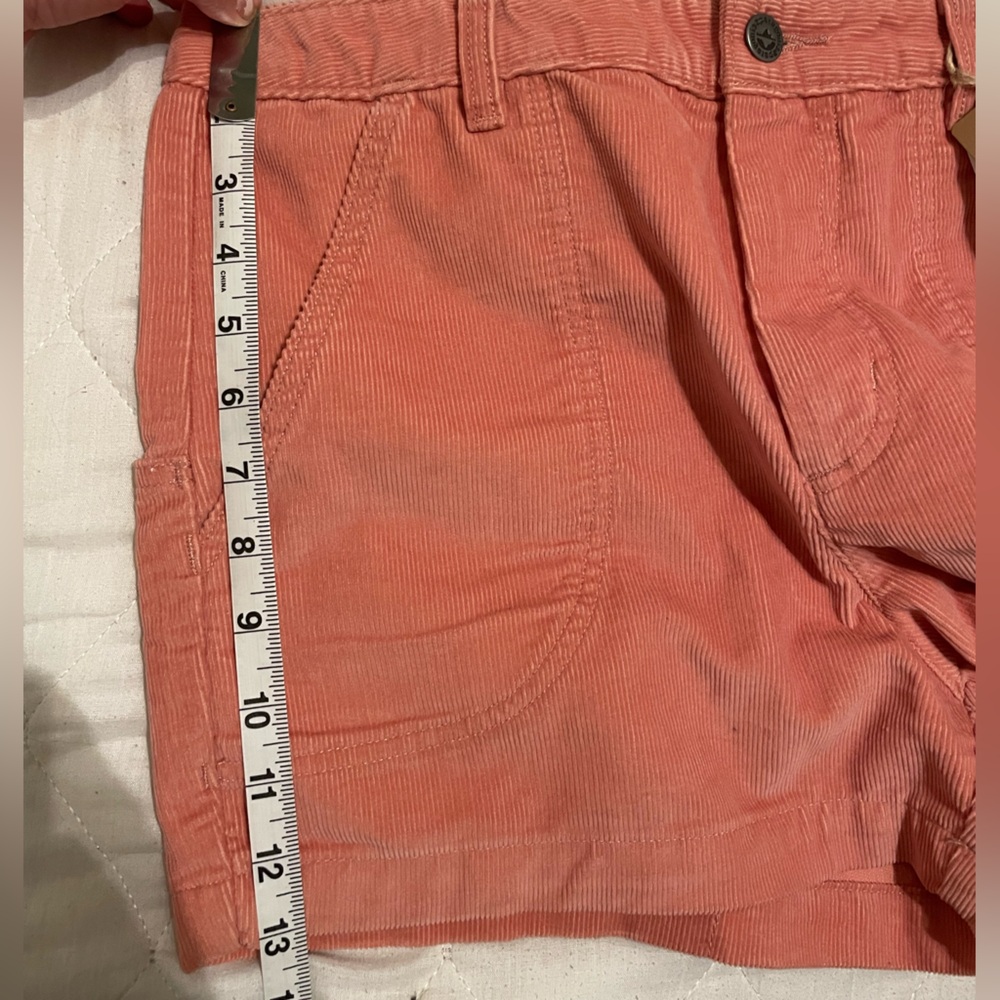 Patagonia, size 10, salmon pink corduroy shorts. - Picture 7 of 8